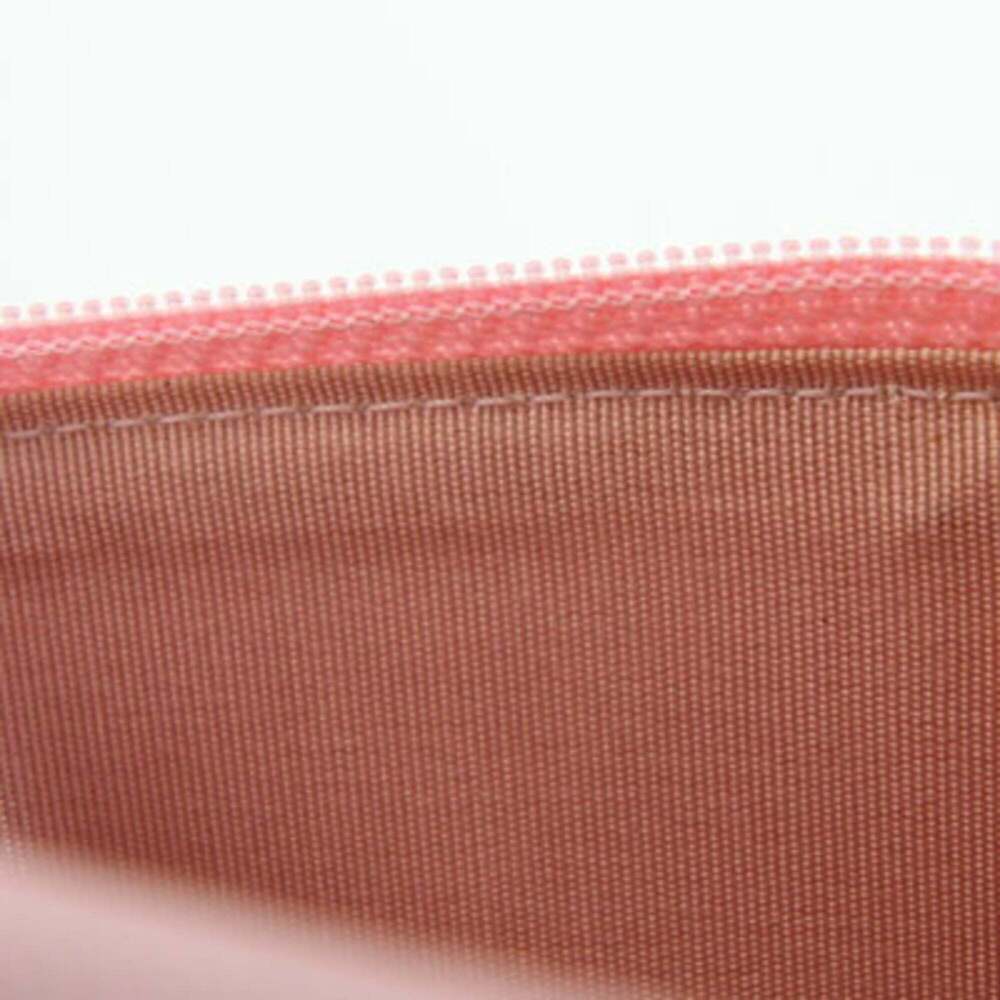 CHANEL Authentic Pink Leather Logo Wallet - Picture 8 of 8